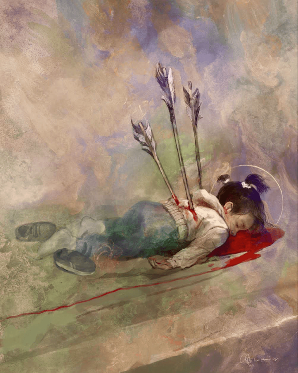 «ملینا اسدی»، دختر سه‌ساله کرمانشاهی