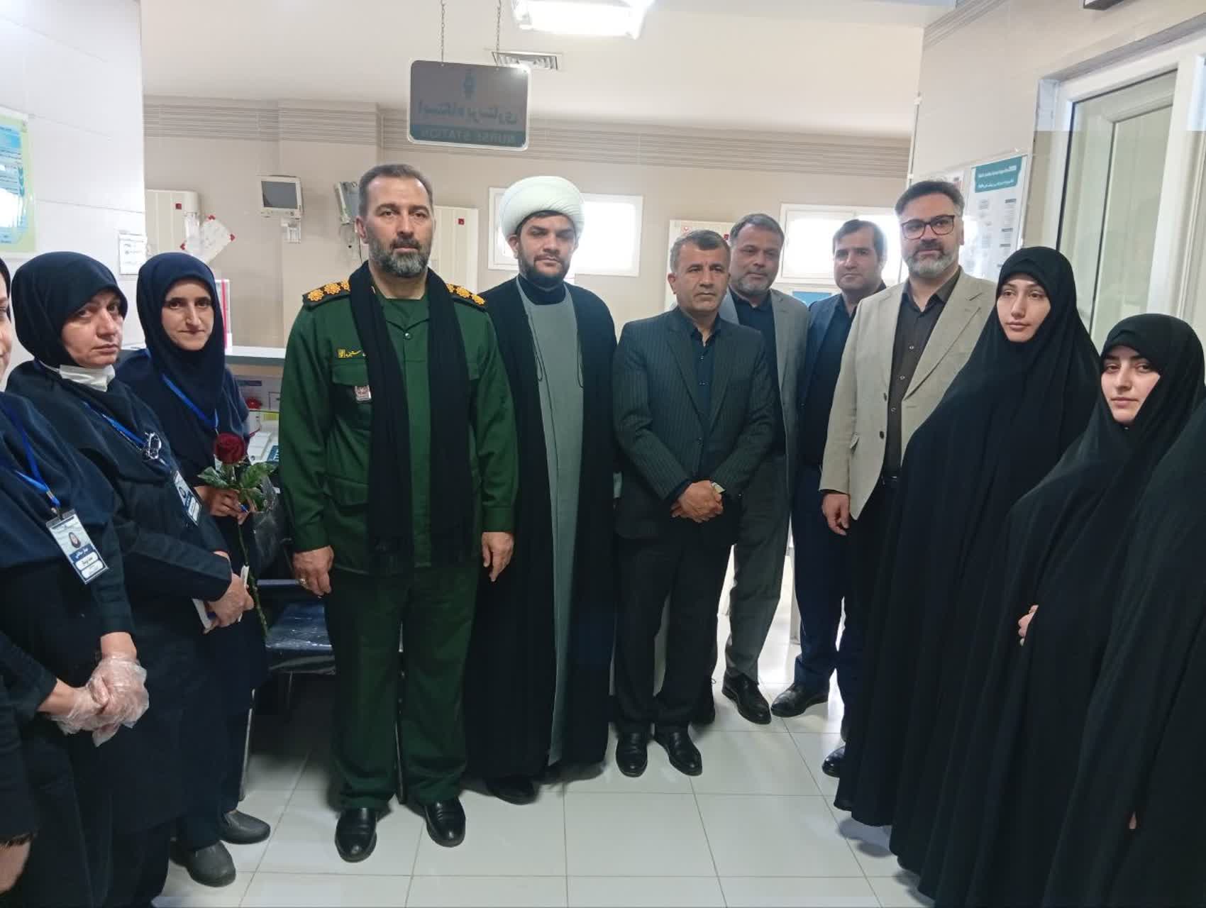 تجلیل مسئولان از کادر درمان بیمارستان شهید نورانی تالش