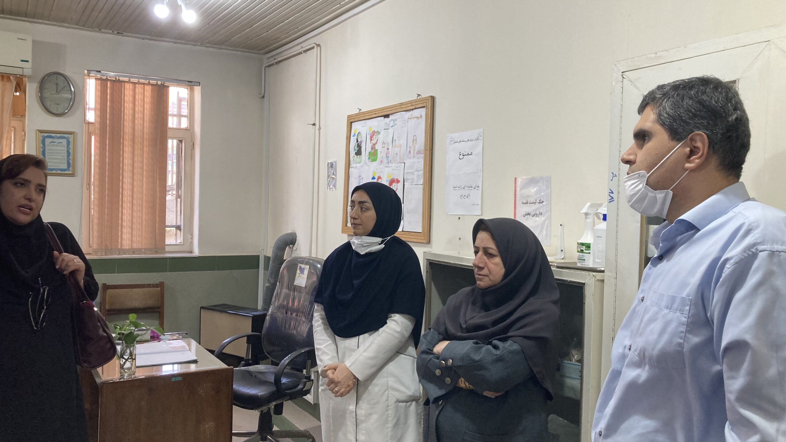 بازدید نظارتی مدیر شبکه بهداشت ماسال از مرکز خدمات جامع سلامت شهری و روستایی