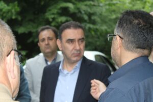 بازدید میدانی فرماندار رضوانشهر از مسیر آبشار ویسادار