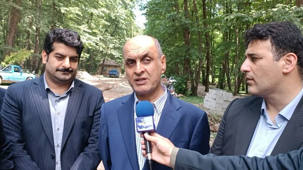 بازدید استاندار گیلان از پارک جنگلی کفود شهرداری شاندرمن