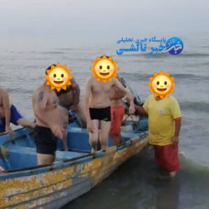 نجات پدر و پسر از غرق‌شدگی در سواحل شفارود رضوانشهر