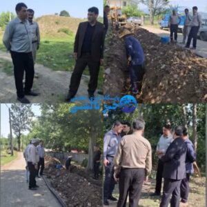 آغاز عملیات اصلاح و نوسازی شبکه آب شرب روستای شیخ‌نشین شاندرمن